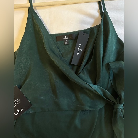 Lulus green midi formal tie dress - Picture 4 of 4